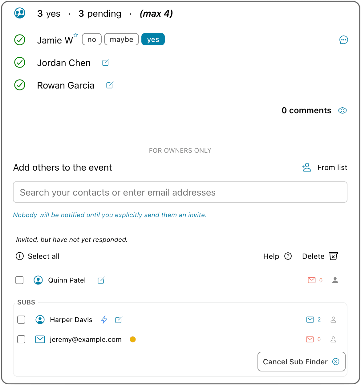 Sample automation notifications
